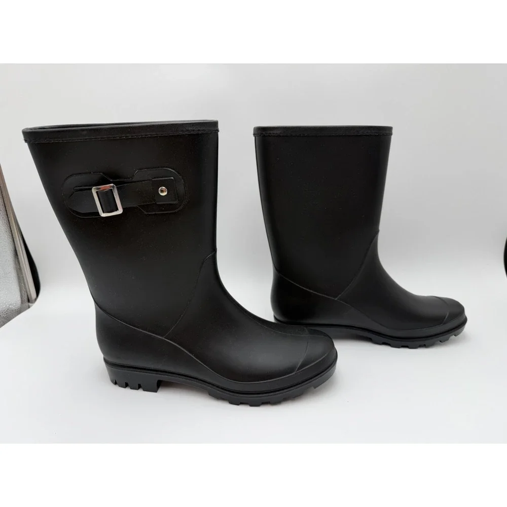 Evshine Women's Mid Calf Rain Boots Waterproof Garden Shoes EU 38  US 7.5-8